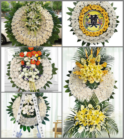 山东青岛黄岛区泊里镇尧头二村花圈速递